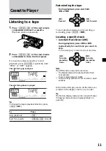 Preview for 11 page of Sony Sony Car Stereo System XR-M510 Operating Instructions Manual