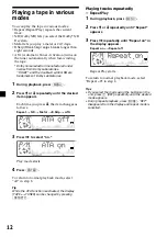 Preview for 12 page of Sony Sony Car Stereo System XR-M510 Operating Instructions Manual