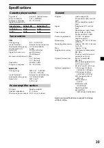 Preview for 39 page of Sony Sony Car Stereo System XR-M510 Operating Instructions Manual