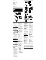 Sony SPK-DVF2 Operating Instructions preview