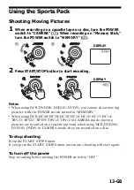 Preview for 13 page of Sony SPK-HC Operating Instructions Manual