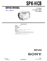 Preview for 1 page of Sony SPK-HCB Service Manual