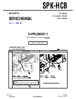 Preview for 8 page of Sony SPK-HCB Service Manual