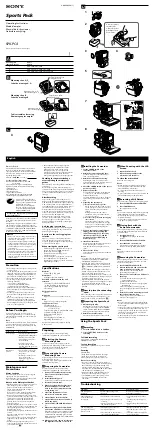 Sony SPK-PC4 Operating Instructions предпросмотр