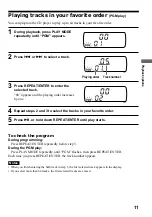 Предварительный просмотр 11 страницы Sony Sports D-FS18 Operating Instructions Manual