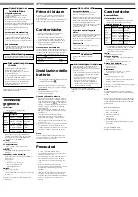 Preview for 3 page of Sony Sports Walkman SRF-M78 Operating Instructions Manual