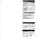 Preview for 4 page of Sony Sports Walkman WM-AF58 Operating Instructions