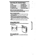 Preview for 5 page of Sony Sports Walkman WM-FS393 Operating Instructions Manual