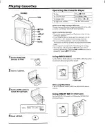 Preview for 2 page of Sony Sports Walkman WM-FS400 Operating Instructions