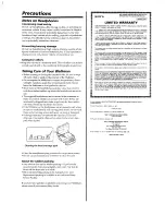 Preview for 4 page of Sony Sports Walkman WM-FS400 Operating Instructions