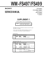 Preview for 26 page of Sony Sports Walkman WM-FS497 Service Manual