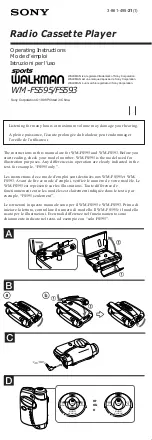 Sony Sports Walkman WM-FS593 User Manual preview