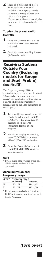 Preview for 6 page of Sony Sports Walkman WM-FS593 User Manual