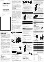 Sony SPP-111 - Cordless Phone Page Operating Instructions preview