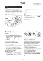 Предварительный просмотр 3 страницы Sony SPP-69 Service Manual