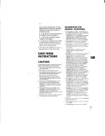 Preview for 4 page of Sony SPP-935 - 900 Mhz Cordless Phone Operating Instructions Manual