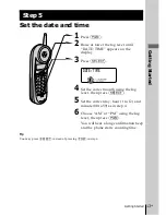 Предварительный просмотр 13 страницы Sony SPP-A1070 - Caller Id Telephone Operating Instructions Manual