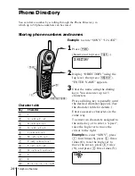 Предварительный просмотр 24 страницы Sony SPP-A1070 - Caller Id Telephone Operating Instructions Manual