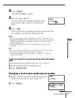 Предварительный просмотр 25 страницы Sony SPP-A1070 - Caller Id Telephone Operating Instructions Manual