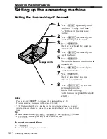 Предварительный просмотр 30 страницы Sony SPP-A1070 - Caller Id Telephone Operating Instructions Manual