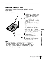 Предварительный просмотр 33 страницы Sony SPP-A1070 - Caller Id Telephone Operating Instructions Manual