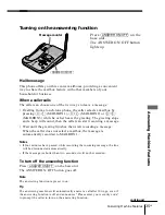 Предварительный просмотр 35 страницы Sony SPP-A1070 - Caller Id Telephone Operating Instructions Manual