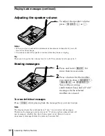 Предварительный просмотр 38 страницы Sony SPP-A1070 - Caller Id Telephone Operating Instructions Manual