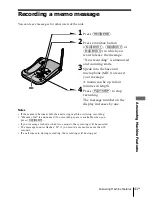 Предварительный просмотр 41 страницы Sony SPP-A1070 - Caller Id Telephone Operating Instructions Manual