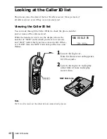 Предварительный просмотр 46 страницы Sony SPP-A1070 - Caller Id Telephone Operating Instructions Manual