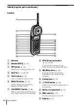 Предварительный просмотр 20 страницы Sony SPP-A2470 Operating Instructions Manual