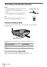 Preview for 10 page of Sony SPP-A2480 - Cordless Telephone With Answering System Operating Instructions Manual