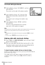 Preview for 40 page of Sony SPP-A2480 - Cordless Telephone With Answering System Operating Instructions Manual