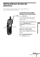 Preview for 49 page of Sony SPP-A2480 - Cordless Telephone With Answering System Operating Instructions Manual