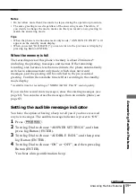 Preview for 59 page of Sony SPP-A2480 - Cordless Telephone With Answering System Operating Instructions Manual