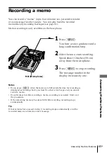 Preview for 65 page of Sony SPP-A2480 - Cordless Telephone With Answering System Operating Instructions Manual