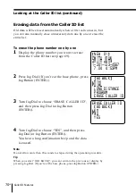 Preview for 70 page of Sony SPP-A2480 - Cordless Telephone With Answering System Operating Instructions Manual