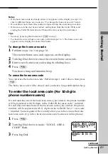 Preview for 15 page of Sony SPP-A9171 - Cordless Telephone With Answering Machine Operating Instructions Manual