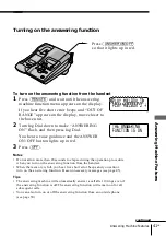 Preview for 41 page of Sony SPP-A9171 - Cordless Telephone With Answering Machine Operating Instructions Manual