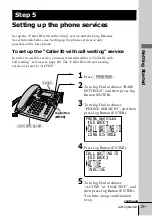 Preview for 19 page of Sony SPP-A9276 - Cordless Telephone With Answering Machine Operating Instructions Manual