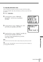 Preview for 73 page of Sony SPP-A9276 - Cordless Telephone With Answering Machine Operating Instructions Manual