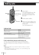 Preview for 13 page of Sony SPP-A940 - 900 Mhz Cordless Telephone Operating Instructions Manual