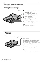 Preview for 19 page of Sony SPP-A940 - 900 Mhz Cordless Telephone Operating Instructions Manual