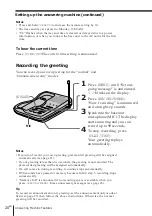 Preview for 21 page of Sony SPP-A940 - 900 Mhz Cordless Telephone Operating Instructions Manual