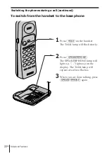 Предварительный просмотр 22 страницы Sony SPP-A945 Operating Instructions Manual