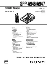 Sony SPP-A946 Service Manual preview