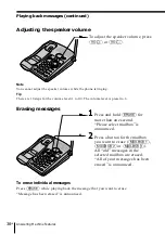 Preview for 38 page of Sony SPP-A947 Operating Instructions Manual