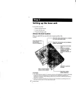 Preview for 8 page of Sony SPP-A957 - Cordless Telephone With Answering System Operating Instructions Manual