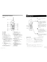 Предварительный просмотр 8 страницы Sony SPP-A967 - Cordless Telephone With Answering System Operating Instructions Manual