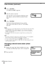 Предварительный просмотр 24 страницы Sony SPP-A968 - Cordless Telephone Operating Instructions Manual