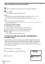 Preview for 18 page of Sony SPP-A972 - Cordless Telephone With Answering System Operating Instructions Manual